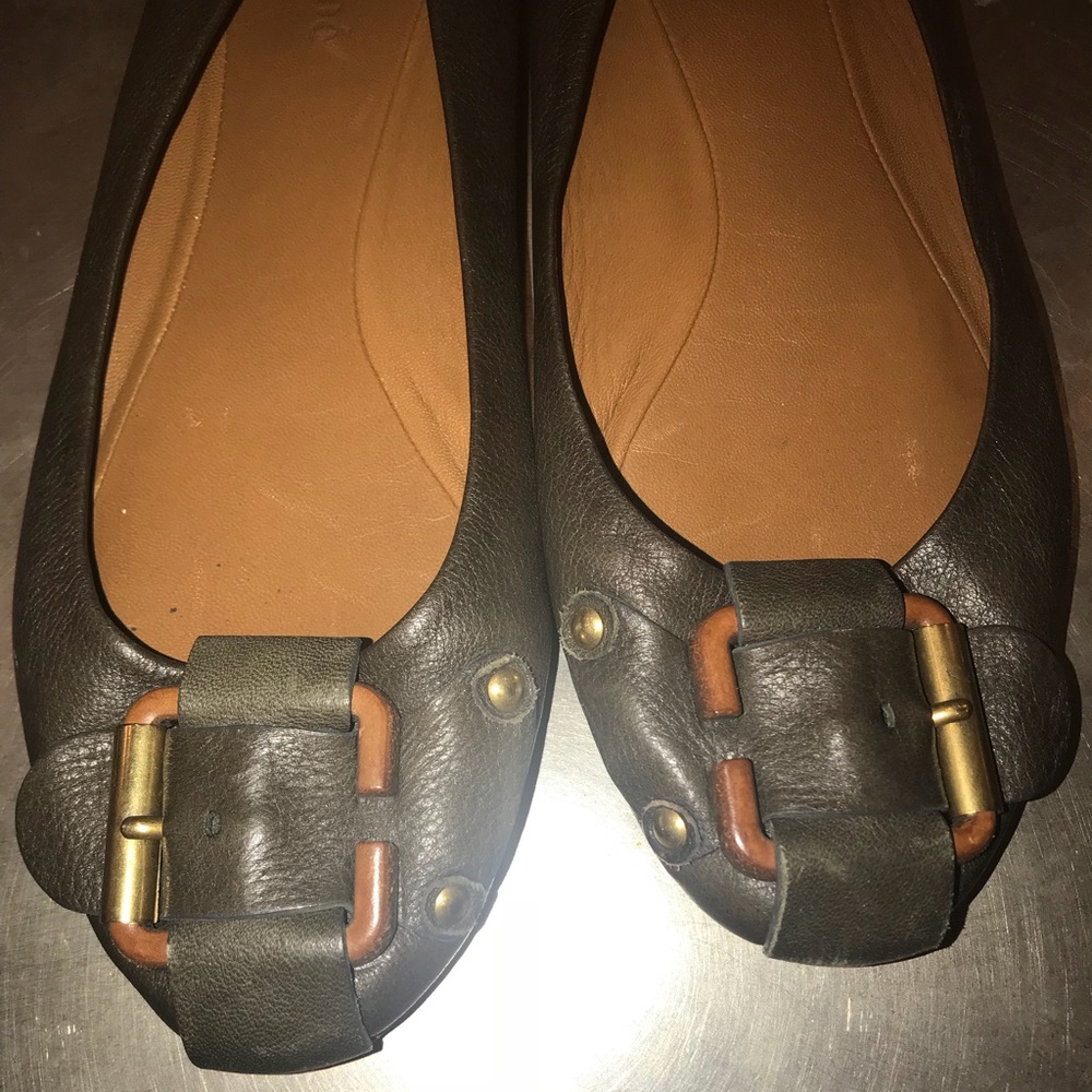 Chloe buckle flats - excellent condition.